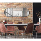 Specchio da parete decorativo con cornice, 16 x 48 capsule