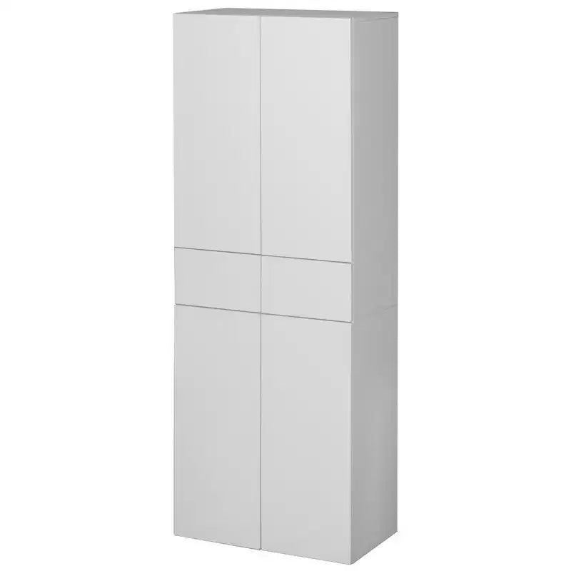 66" Kitchen Pantry Cabinet with 4 Doors, 3 Adjustable Shelves, and 1 Drawer – Freestanding Storage
