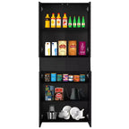 Dispensa da Cucina 66" con 4 Ante, 3 Ripiani Regolabili e 1 Cassetto – Mobile Contenitore Indipendente