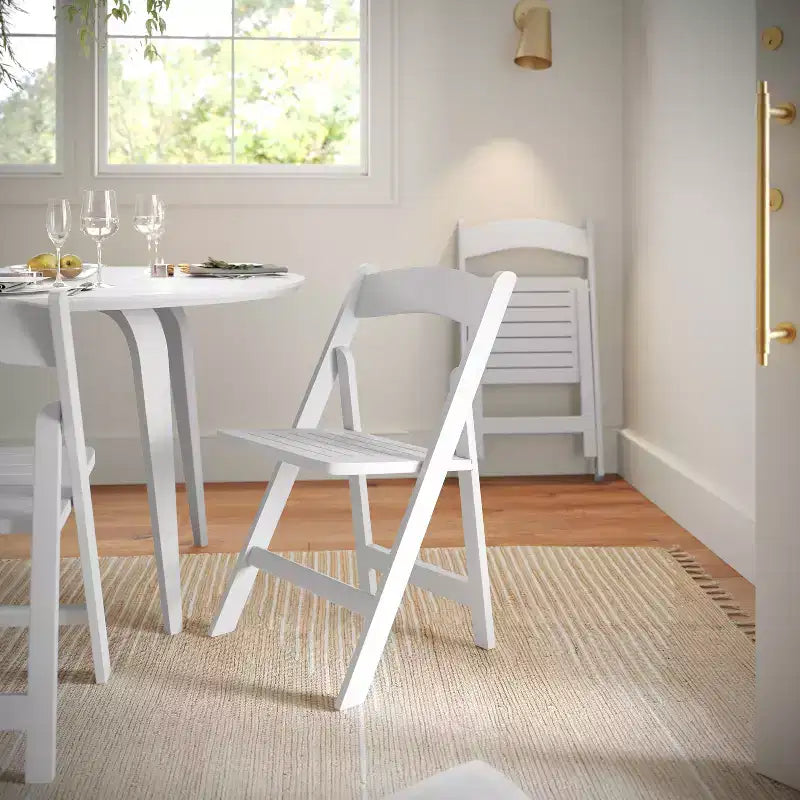 Solid Wood Folding Dining Chair - Set of 2