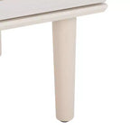 Comodino a 2 cassetti con rete in rattan