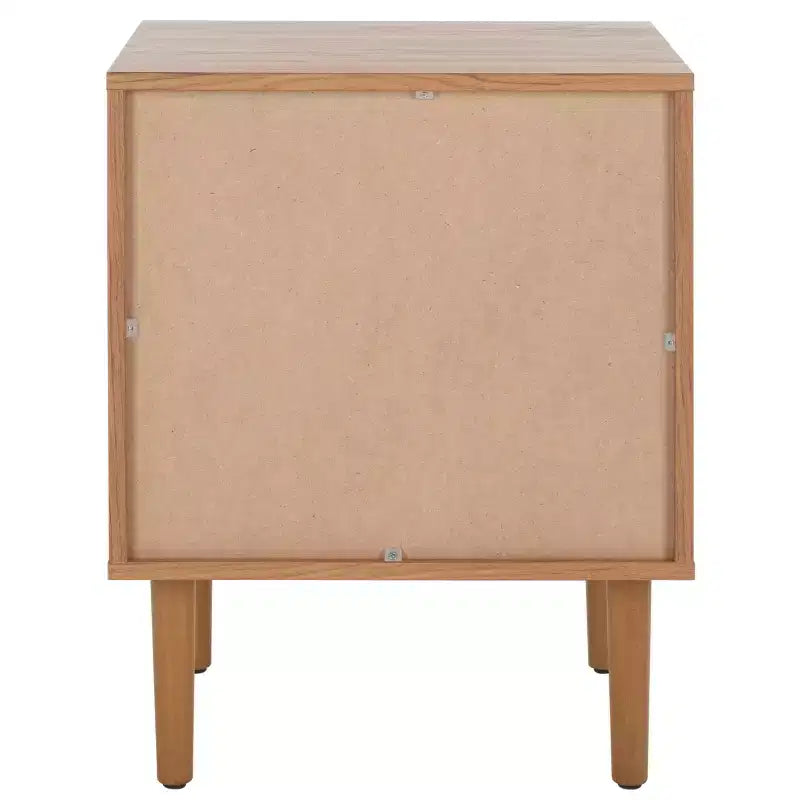 2-Drawer Nightstand with Rattan Mesh