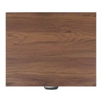 Comodino a 2 cassetti con rete in rattan