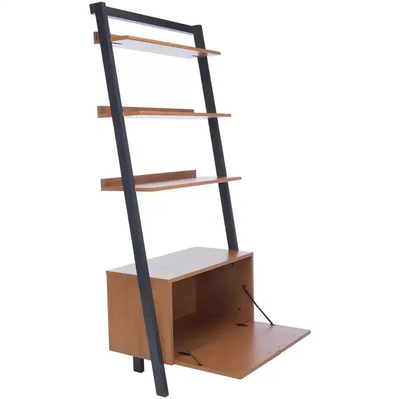 3-Shelf 1-Door Etagere Bookcase