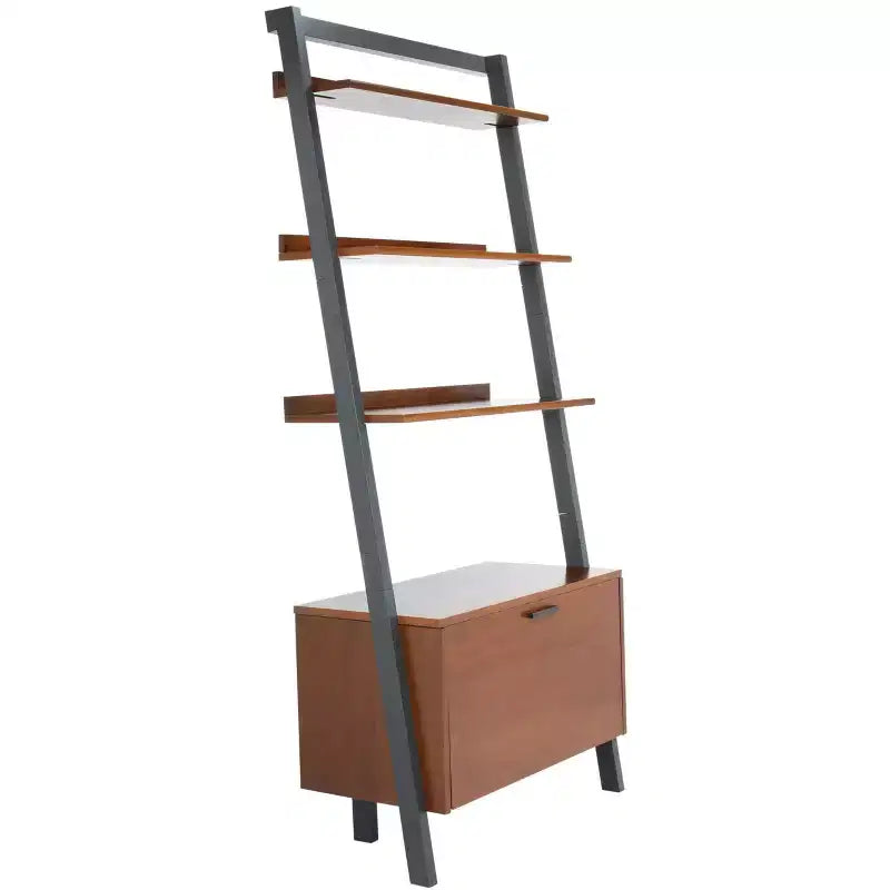 3-Shelf 1-Door Etagere Bookcase