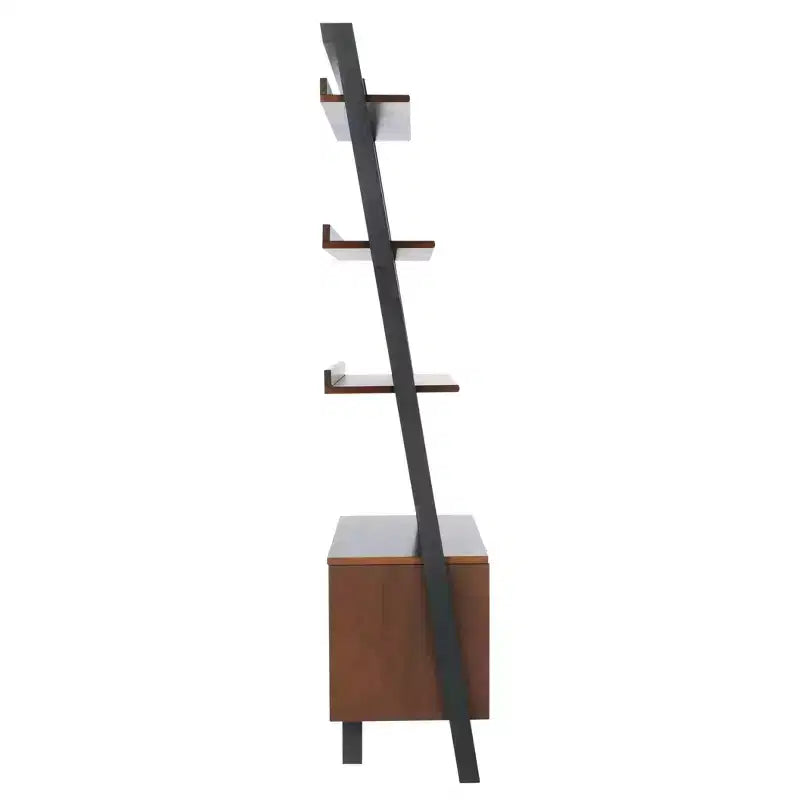 3-Shelf 1-Door Etagere Bookcase
