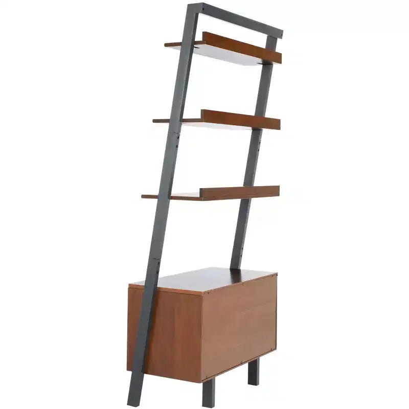 3-Shelf 1-Door Etagere Bookcase