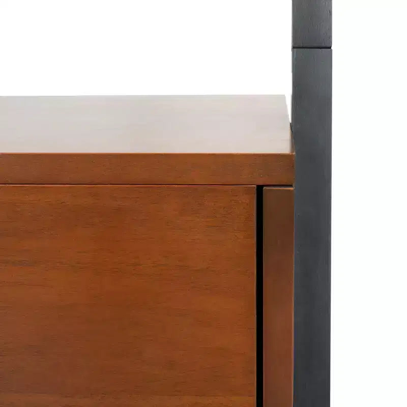 3-Shelf 1-Door Etagere Bookcase