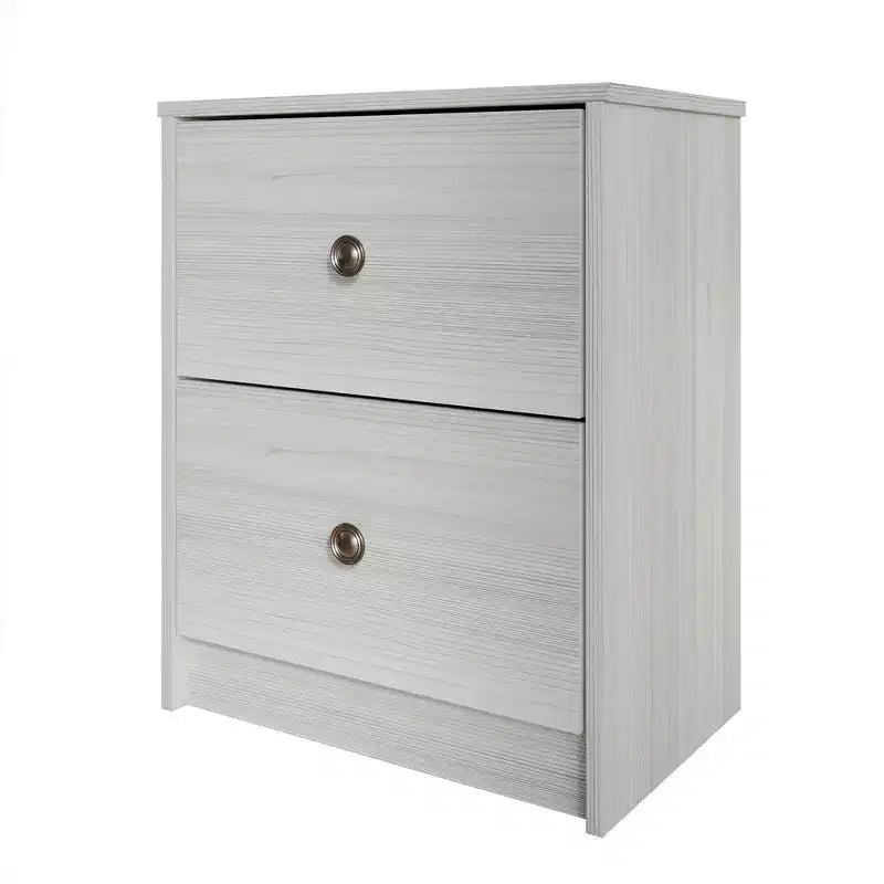 2 Drawer Nightstand with Storage