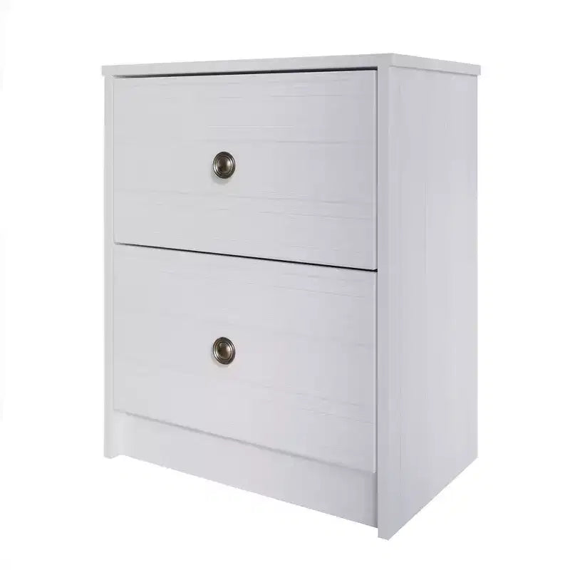 2 Drawer Nightstand with Storage