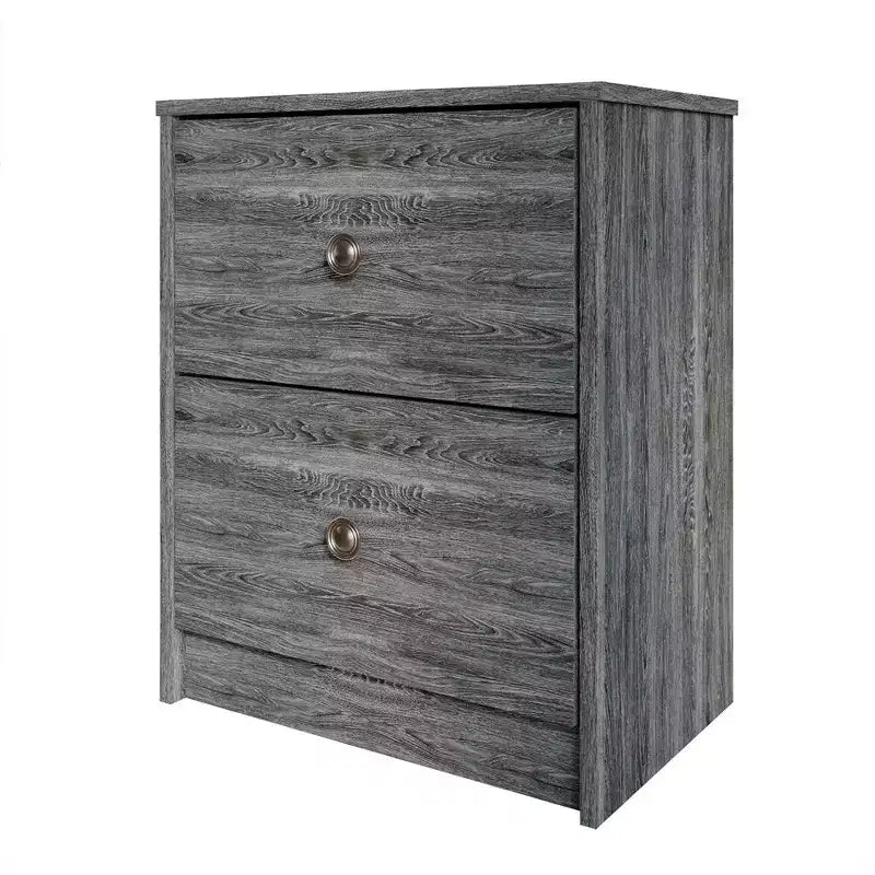 2 Drawer Nightstand with Storage