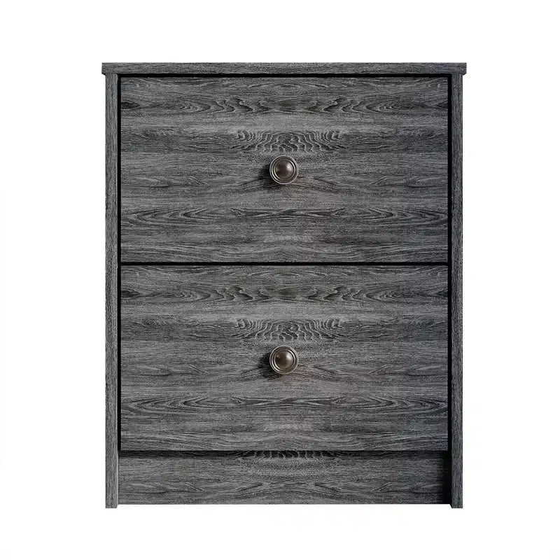 2 Drawer Nightstand with Storage