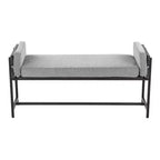Panca imbottita da 45" con struttura in metallo