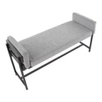 Panca imbottita da 45" con struttura in metallo