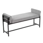 Panca imbottita da 45" con struttura in metallo