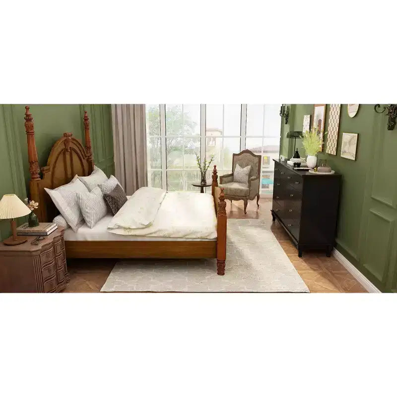10-Drawer Cabinet Dresser Chest with Metal Handles