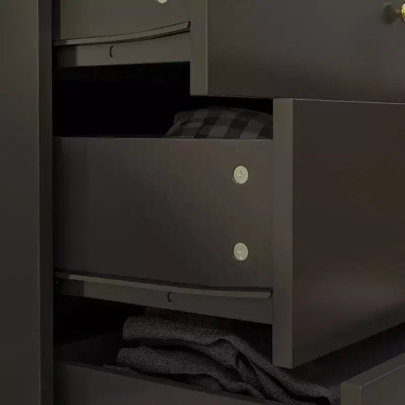 10-Drawer Cabinet Dresser Chest with Metal Handles