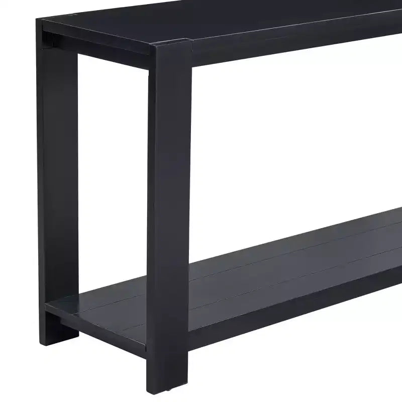 59.8" W Console Table with Bottom Shelf and 4 Legs
