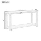 Console da 152 cm (59,8") con ripiano inferiore e 4 gambe