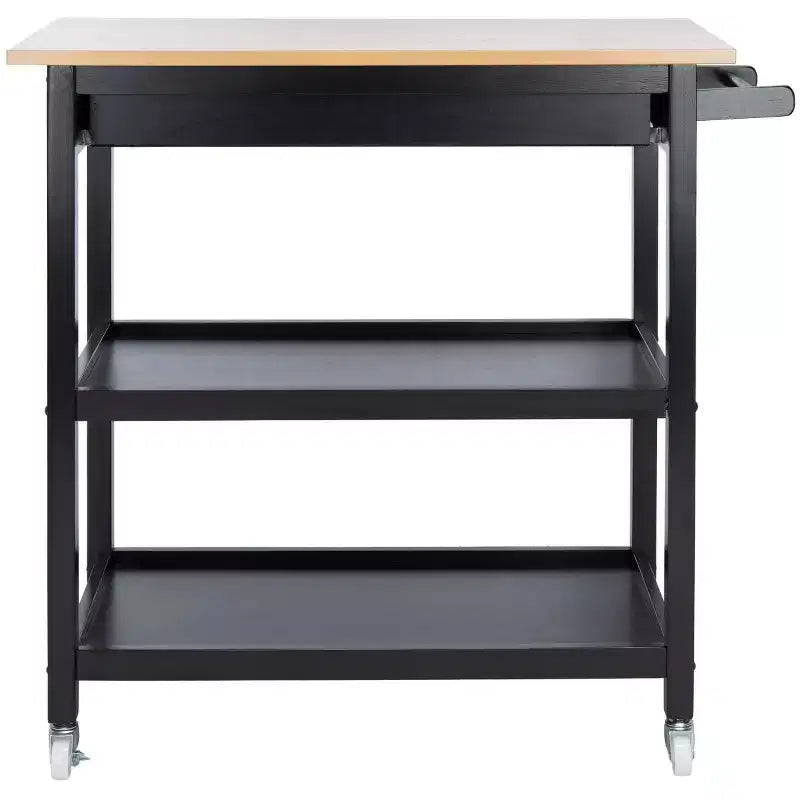 2 Drawer 3 Shelf Kitchen Cart with Locking Wheels