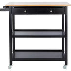 Cohyn 2 Drawer 3 Shelf Kitchen Cart - KCH1401 - Safavieh
